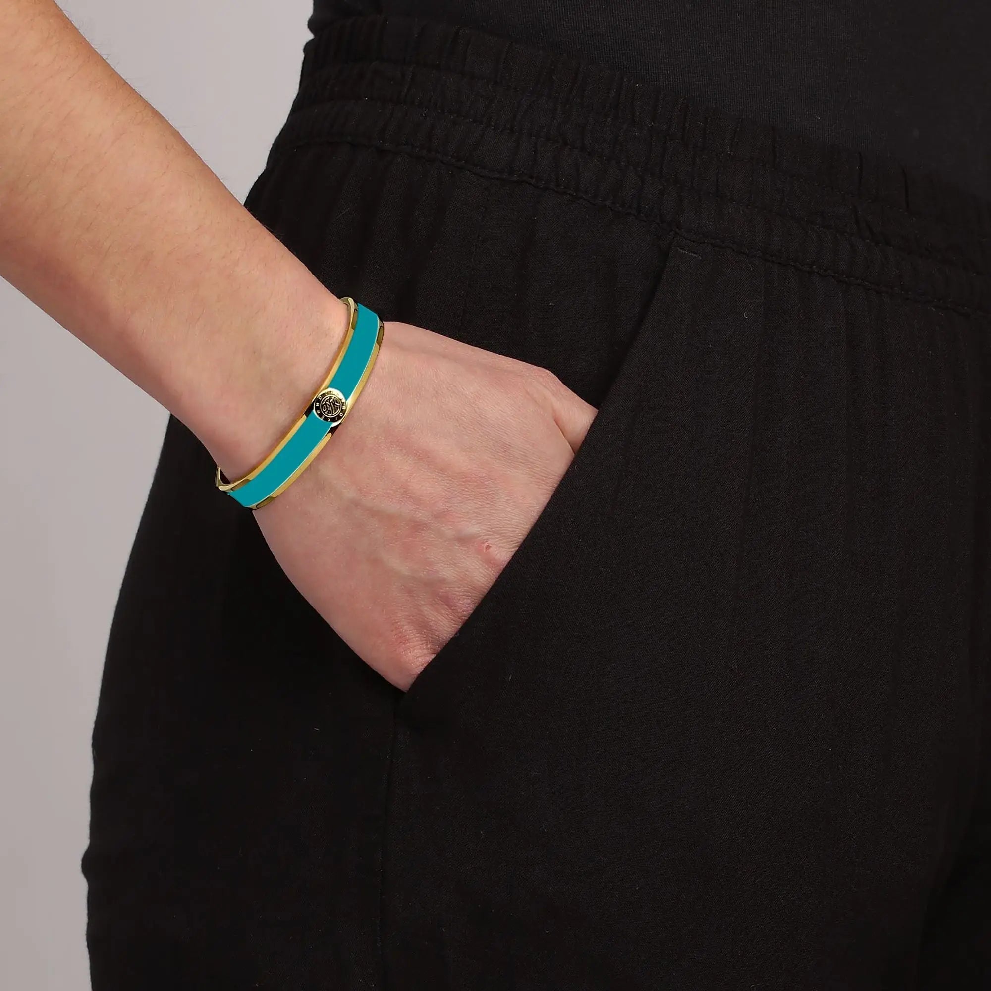 Pennika Gold Bracelet - Aqua - Dyrberg/Kern NZ