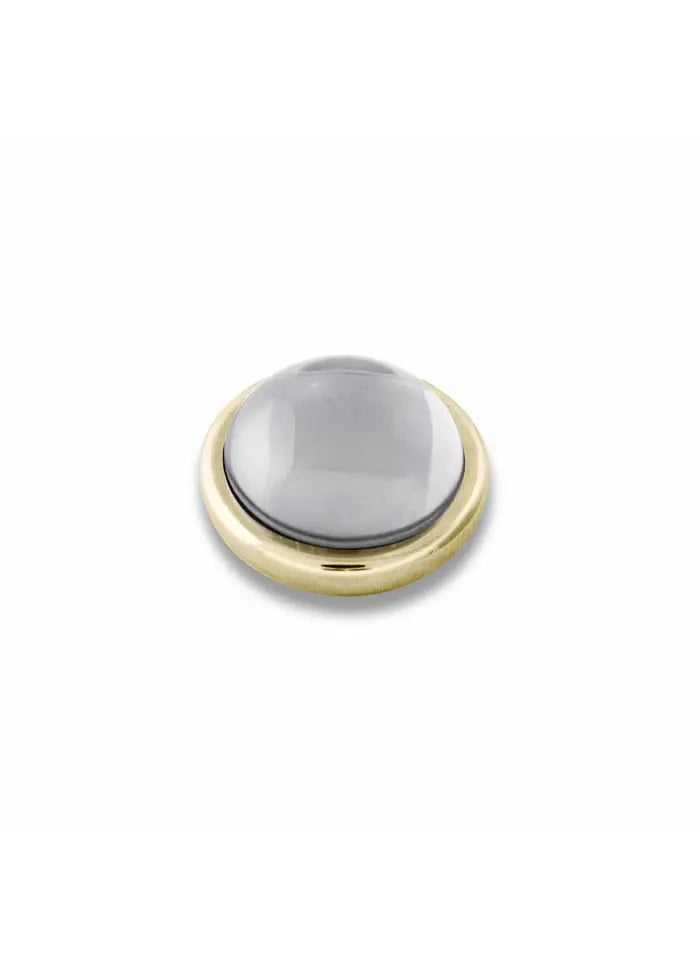 Sence Gold Interchangeable Ring Topper - Crystal - Dyrberg/Kern NZ