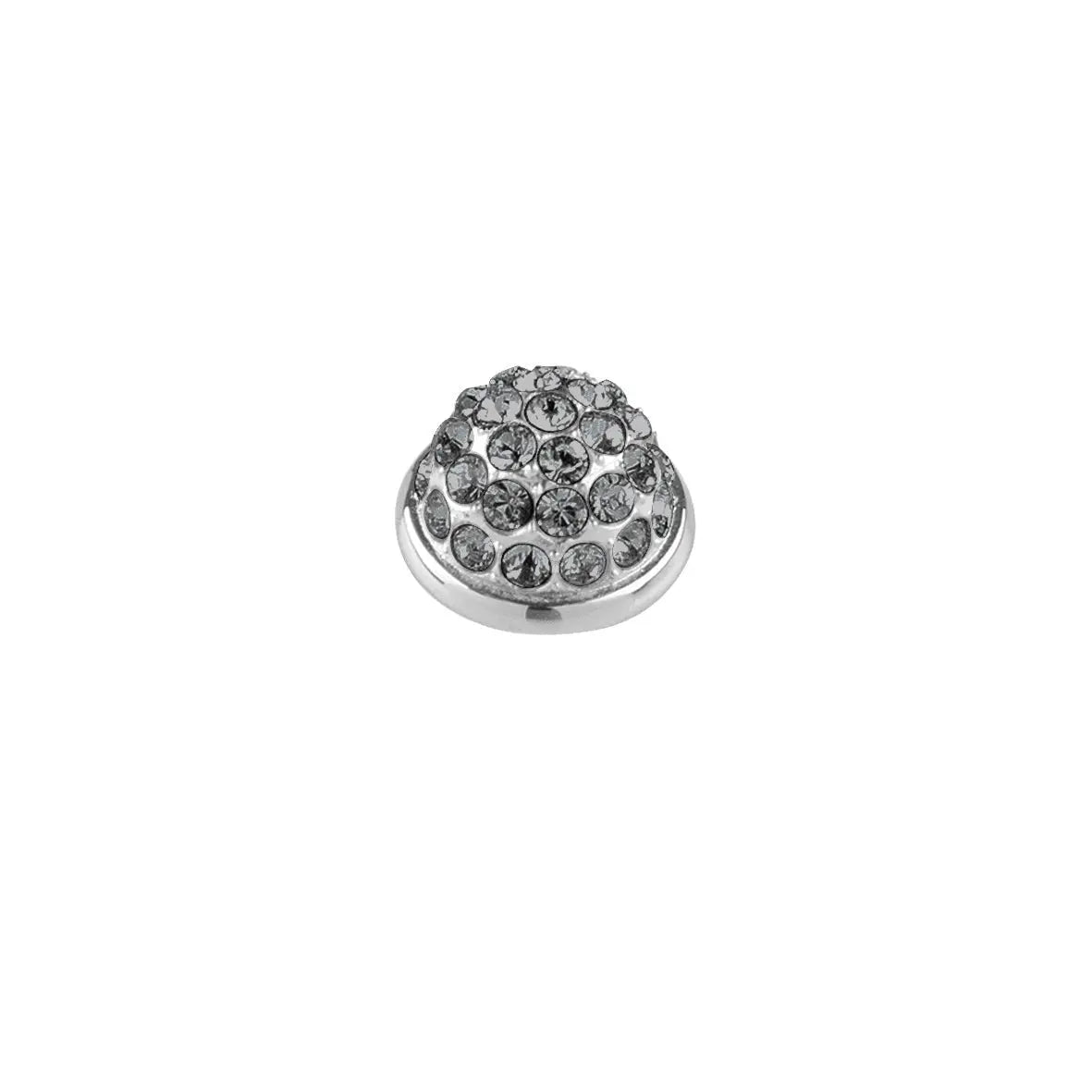 Calm Shiny Silver Interchangeable Ring Topper - Grey - Dyrberg/Kern NZ