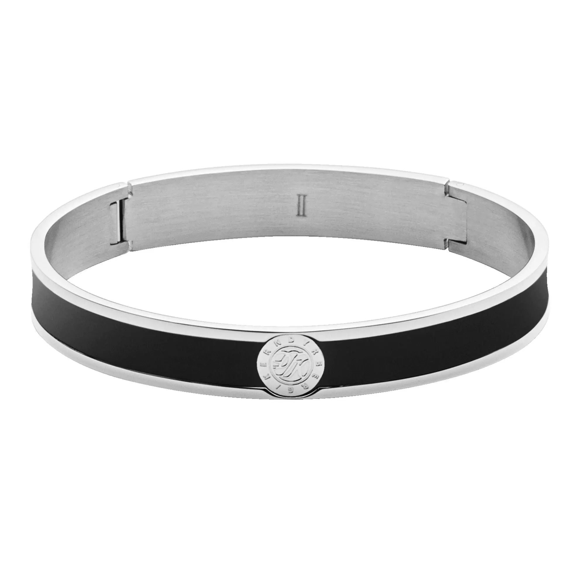 Pennika Shiny Silver Bracelet - Black - Dyrberg/Kern NZ